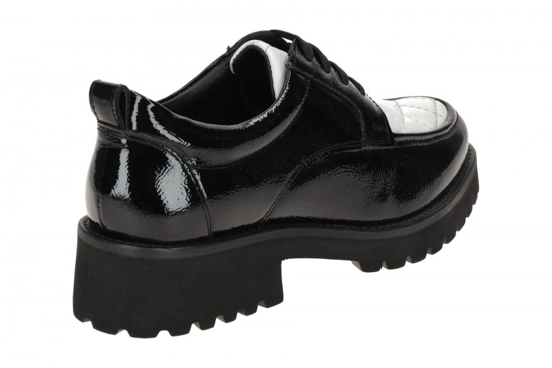 Josef Seibel Sallina 01 Damen Schuhe schwarz weiß Mokassin