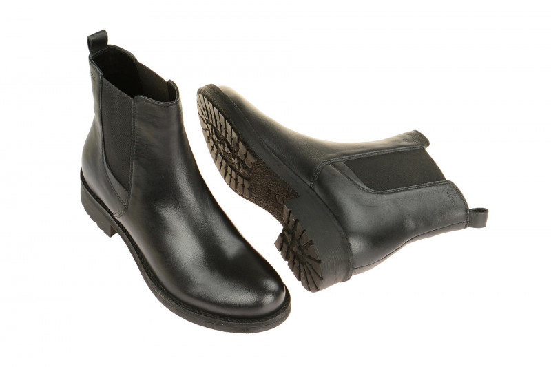 Geox New Virna Chelsea Stiefel schwarz Biker