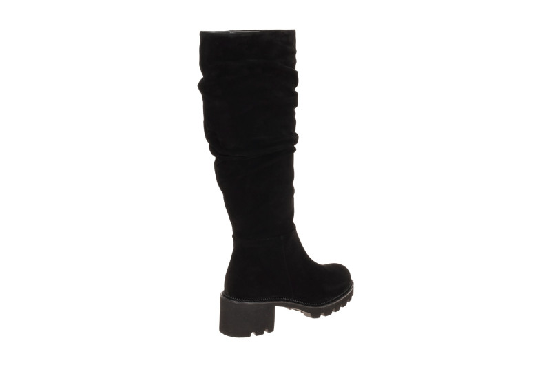 Paul Green Schaftstiefel schwarz gerafft 9987