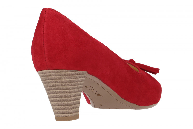 Gabor Pumps rubin rot Samt 25.147.15