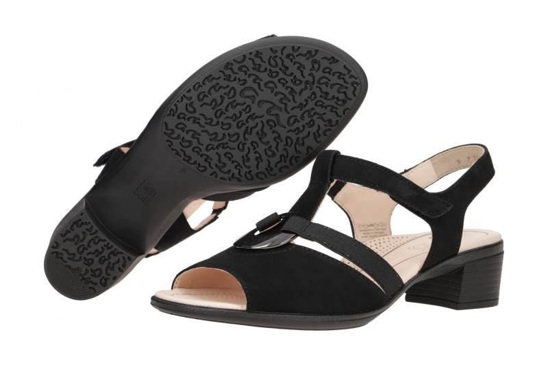 ara Lugano Sandalette schwarz Highsoft 12-35730