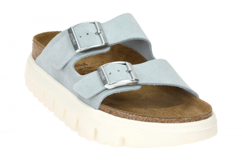 Birkenstock Arizona Papillio Chunky Pantolette hellblau SCHMAL 1029141