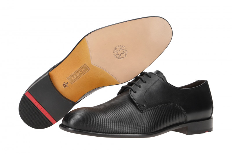 Lloyd Saigon Business Schuhe schwarz geriffelt 13-096-20