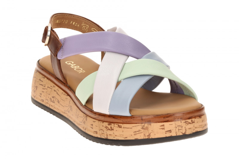 Gabor Plateau Sandalen bunt Glattleder 82.743.24
