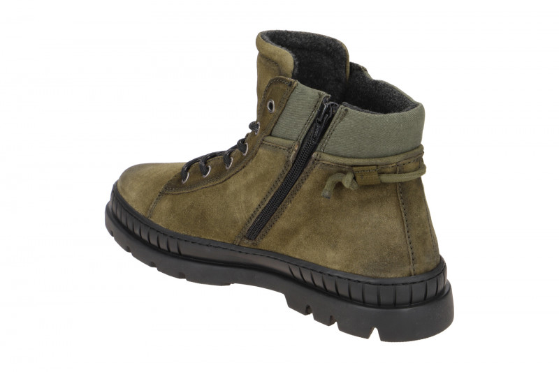 bugatti Pallario Comfort Stiefelette grün Velour AC731