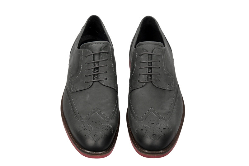 Ecco Biarritz Schuhe dunkelgrau Nubuk