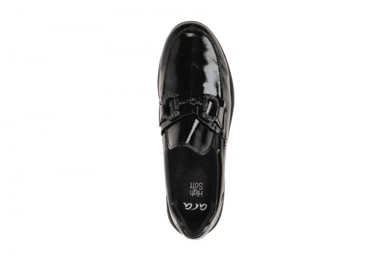 ARA Sapporo 3 Plateau Slipper schwarz Lack 1227522