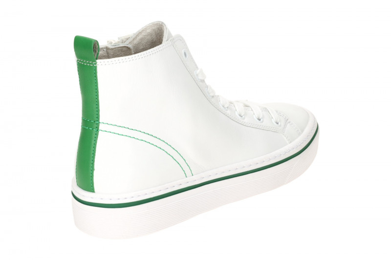 Gabor Mid Sneakers Stiefelette weiß grün Nappa 43.160.29