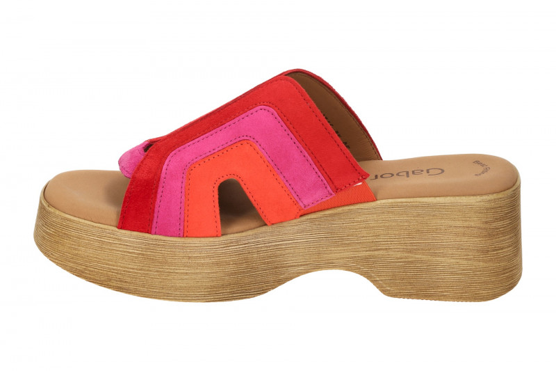 Gabor Fashion Plateau Pantolette rot pink 64.521.15
