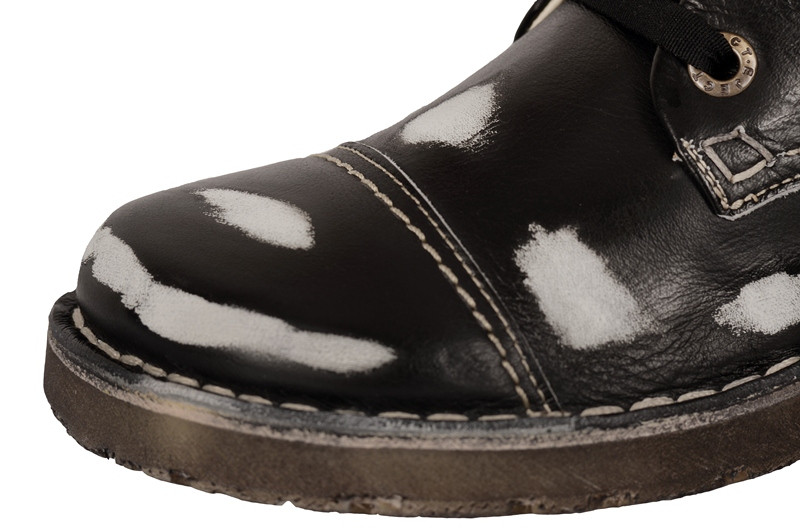 Eject SonySerap Boots in schwarz weiß E-15037.1