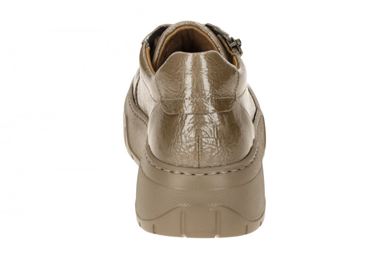 Gabor Schuhe Plateau Sneakers braun taupe Lack 73.220.94