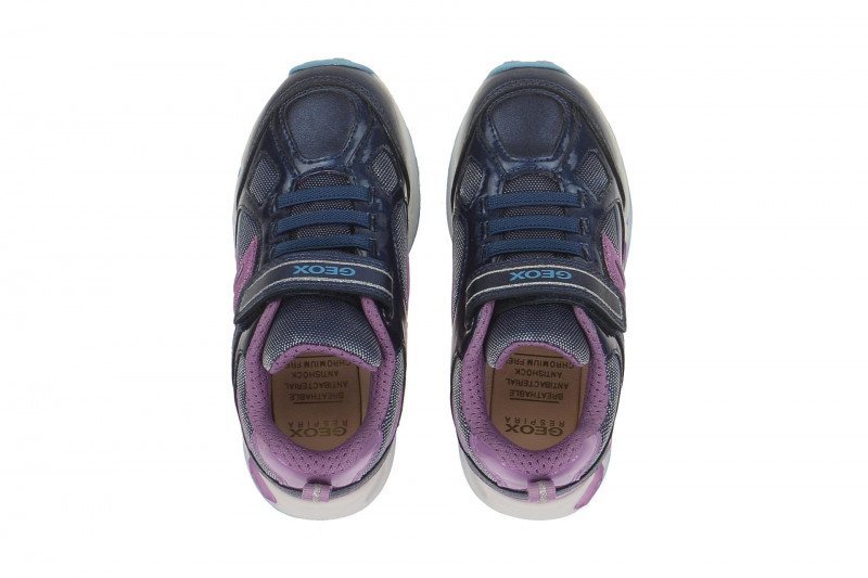 Geox Shuttle Mädchen Schuhe blau Blinker LED