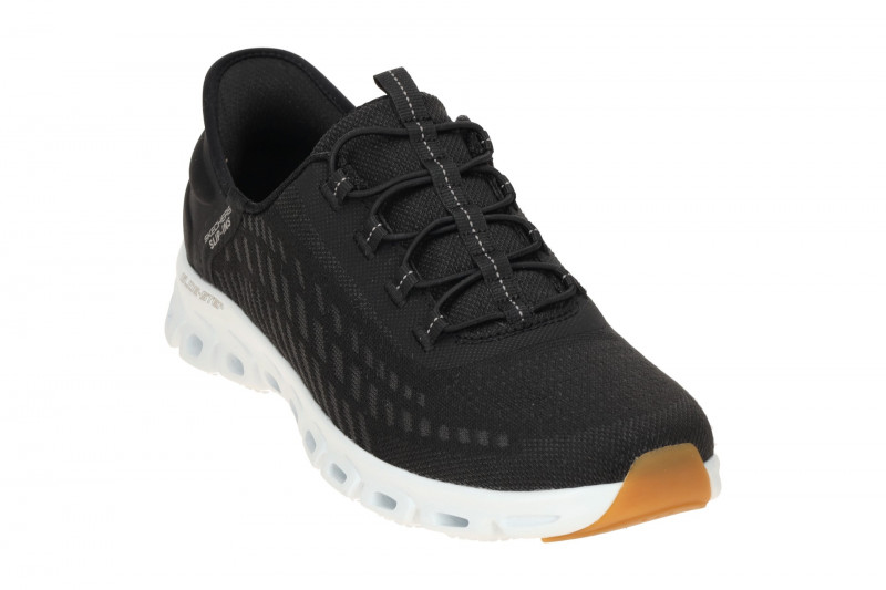 Skechers Glide Step Slipper Schuhe schwarz Slip-Ins 104574