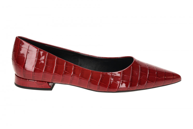 Högl Ballerina Pumps rot Kroko Lack 1807