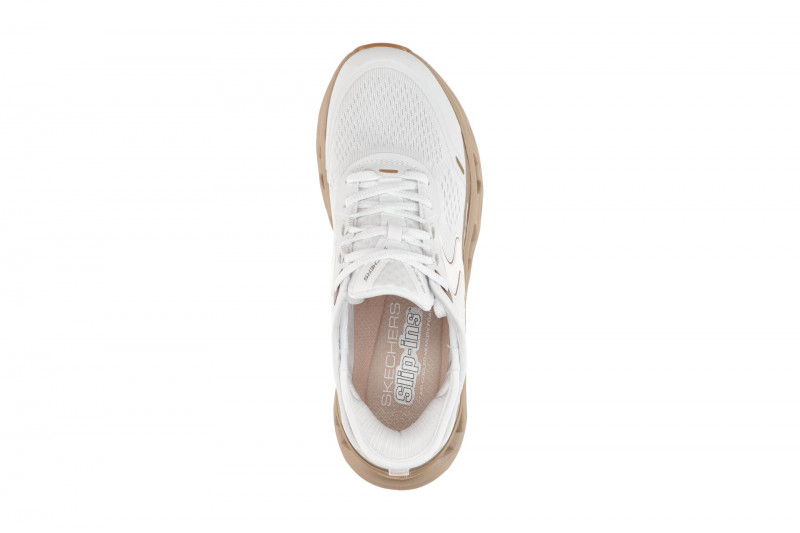 Skechers Glide Step Schuhe weiß gold metallic Damen 150514
