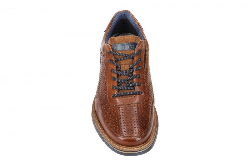 bugatti Sammy Comfort Schuhe braun perforiert AER01