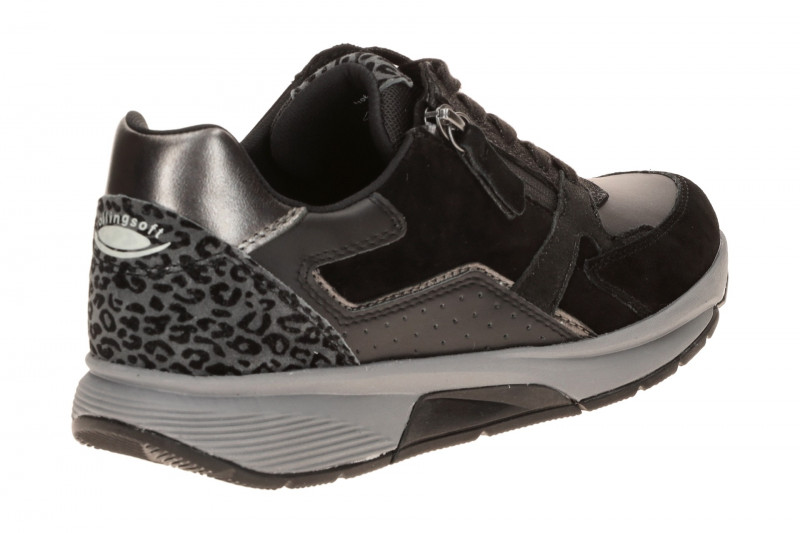 Gabor RollingSoft Schuhe schwarz anthrazit Leo 0106.01.001