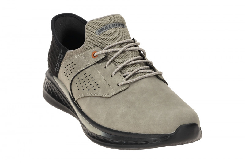 Skechers Slade Slipper Schuhe grau cement Slip-Ins 210890