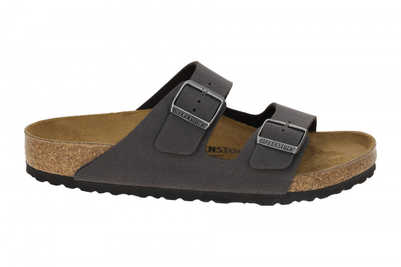 Birkenstock Arizona Pantolette grau velvet gray NORMAL-WEIT 1029134