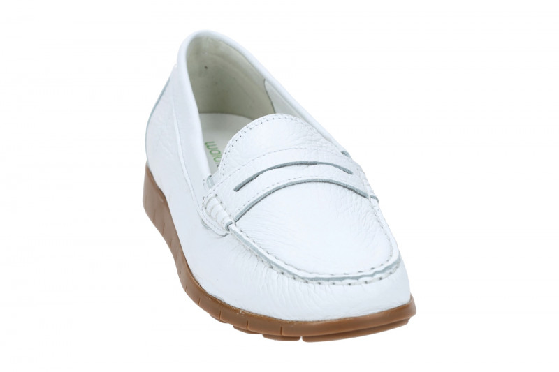 Waldläufer Lucy Slipper Mokassin weiß H-Weite 785502