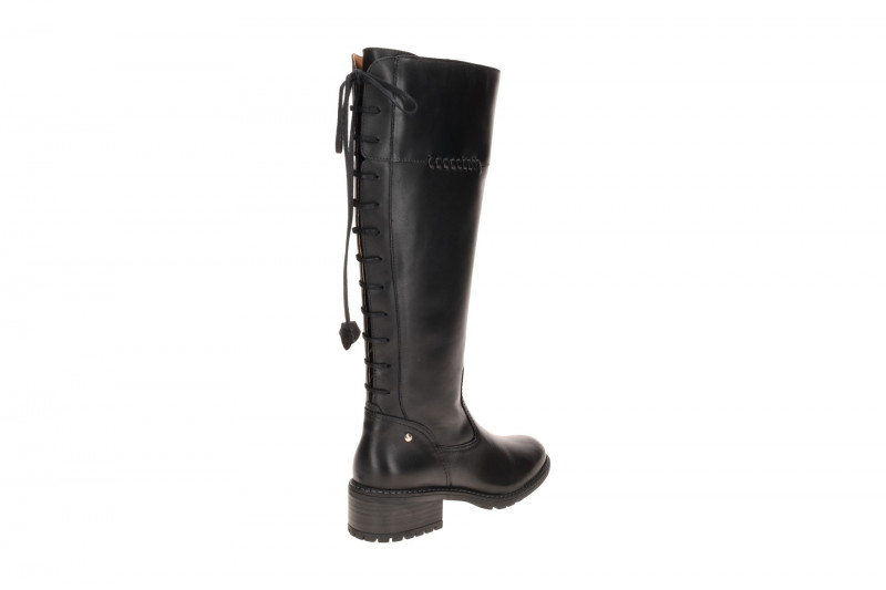 Pikolinos Medina Stiefel schwarz Schaft-Schnürung