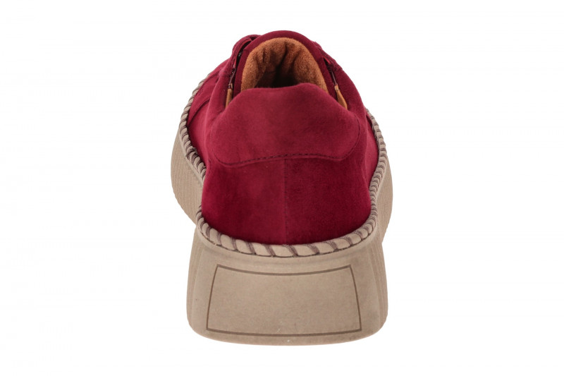 Gabor Schuhe rot bordeaux Plateau Sneakers 73.240.15