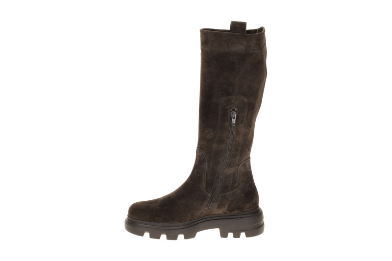 Paul Green Stiefel braun mocca Langschaft Velour 8296