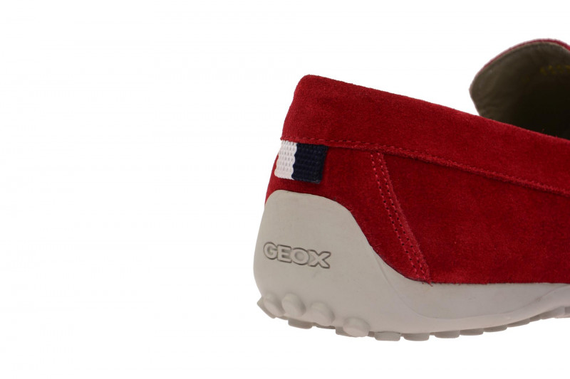 Geox Snake Mokassin Schuhe rot Slipper U5207A