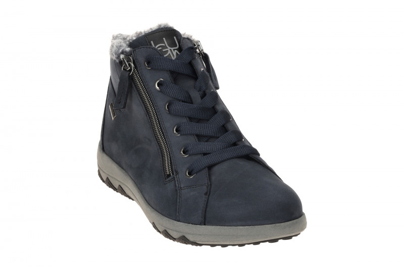 Waldläufer Teresa Winter Stiefelette blau H-Weite Waterproof 961971