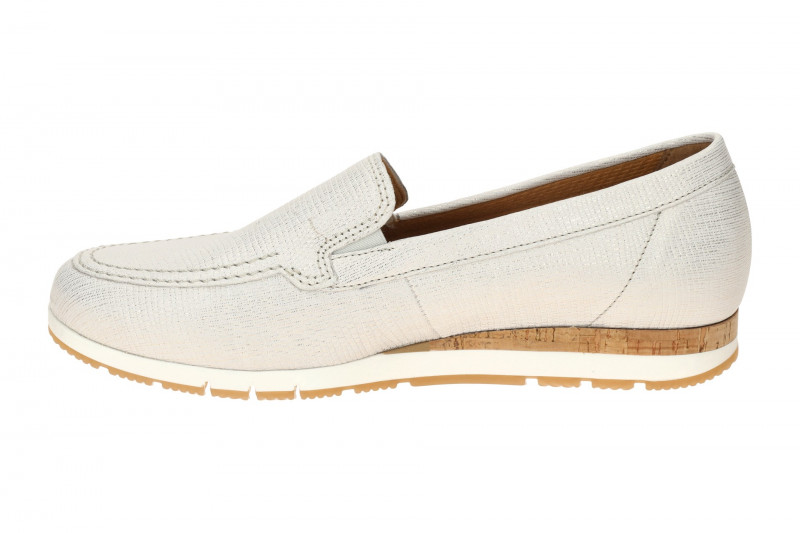 Gabor Slipper Schuhe hellgrau metallic 82.414.80