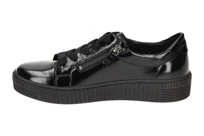 Gabor Schuhe Sneakers schwarz Lack 73.334.97