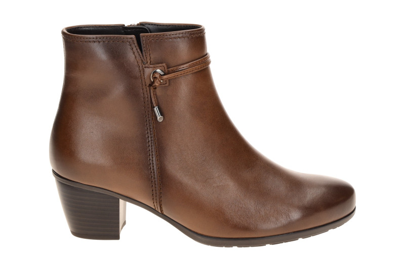 Gabor Stiefelette braun Glattleder Lederband 8029.01.001