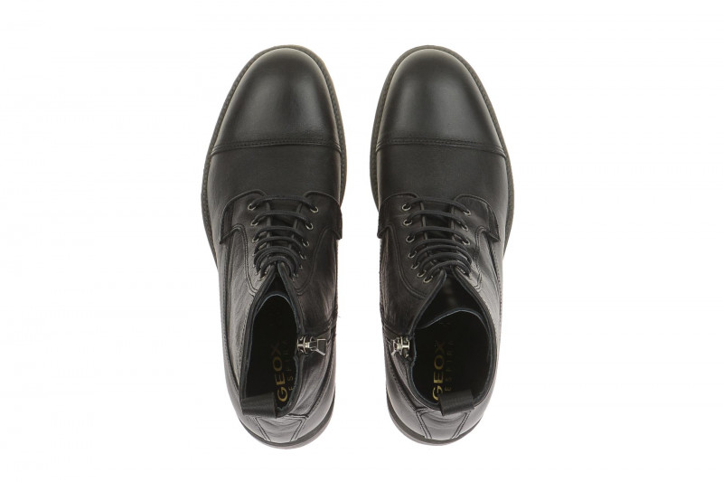 Geox Respira Jaylon B Herren Boots in schwarz - elegante Stiefelette