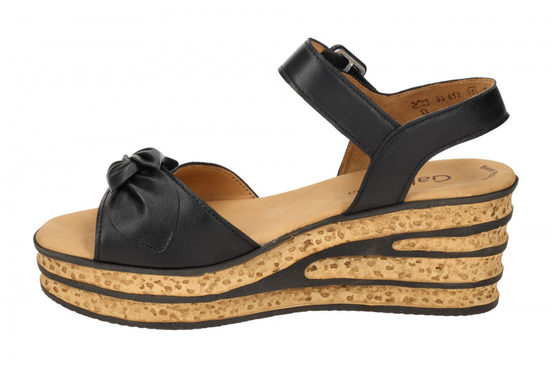 Gabor Plateau Sandale schwarz Nappa 84.653.27