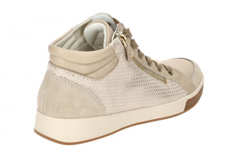ARA Rom Schuhe Mid-Sneaker beige silber 12-24499