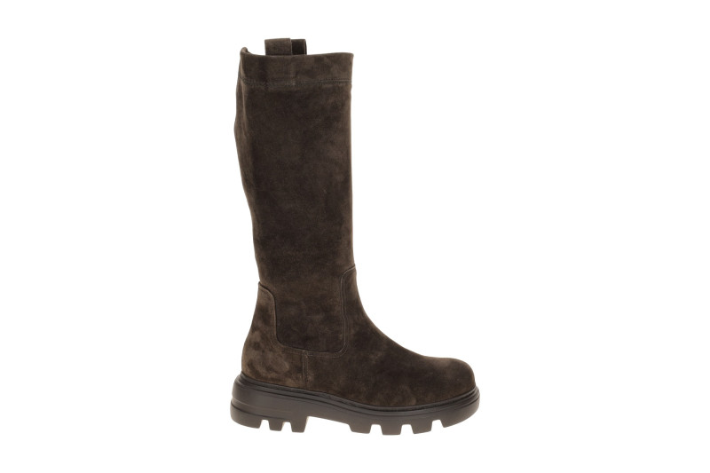 Paul Green Stiefel braun Velour Langschaftstiefel 8296