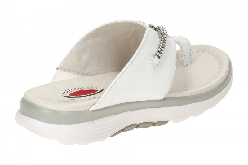 Gabor RollingSoft Pantolette weiß Strass 66.812.50