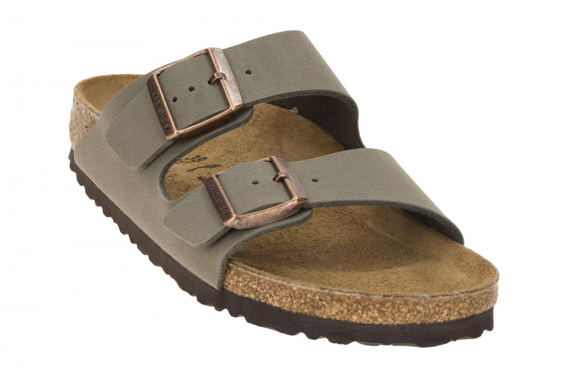 Birkenstock Arizona Pantolette grau stone SCHMAL 151213