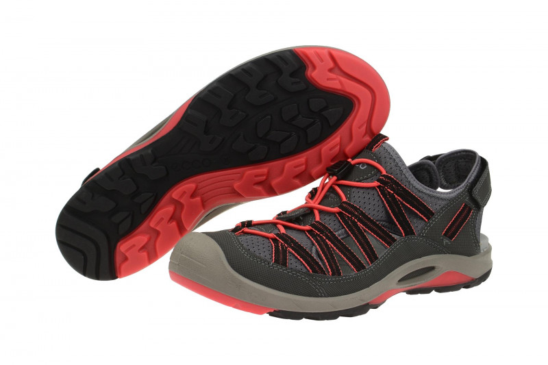 Ecco Biom Delta Sandale grau pink