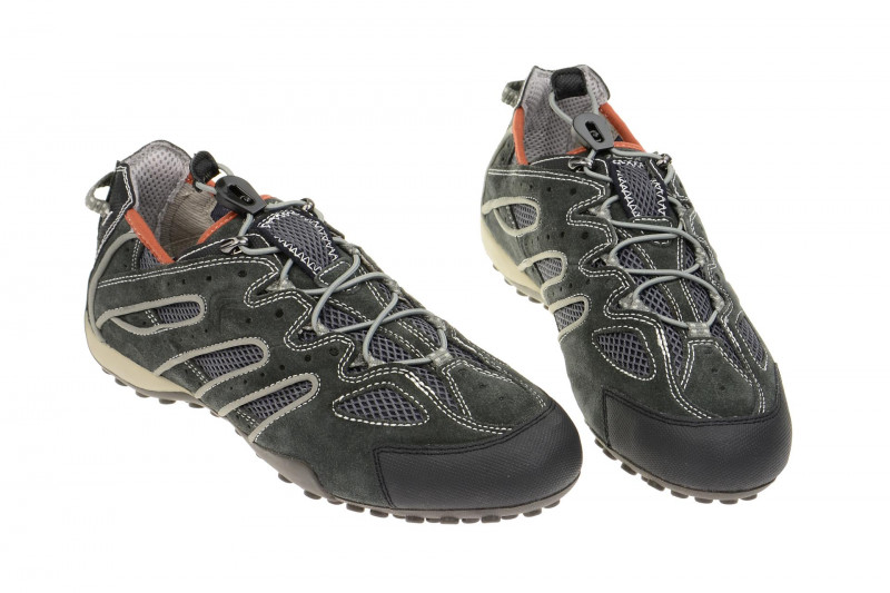Geox Respira Snake J Sneakers in dunkelgrau Gummizug