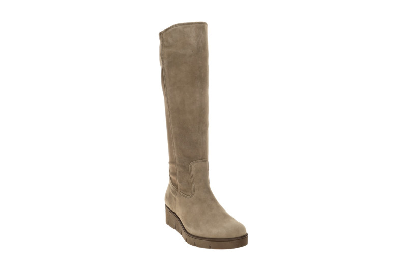 Gabor Keil Schaftstiefel grau Samtvelour Stretch 8005.03.003