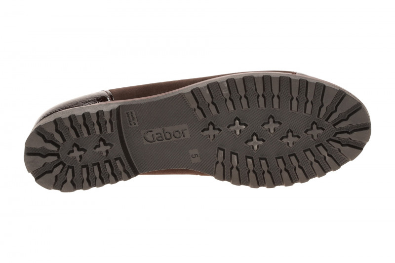 Gabor Ballerina braun mocca Lack Velour 3007
