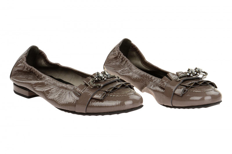 K&S Malu Ballerinas grau Lack 10820