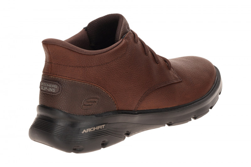 Skechers Arch Fit Herren Mid Schuhe Slipper braun Slip Ins 205514