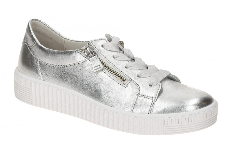 Gabor Schuhe silber metallic Sneakers 83.334.61