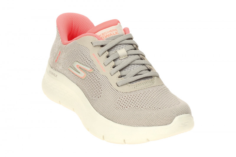 Skechers Go Walk Flex Schuhe grau Slip-Ins Sneakers 125503