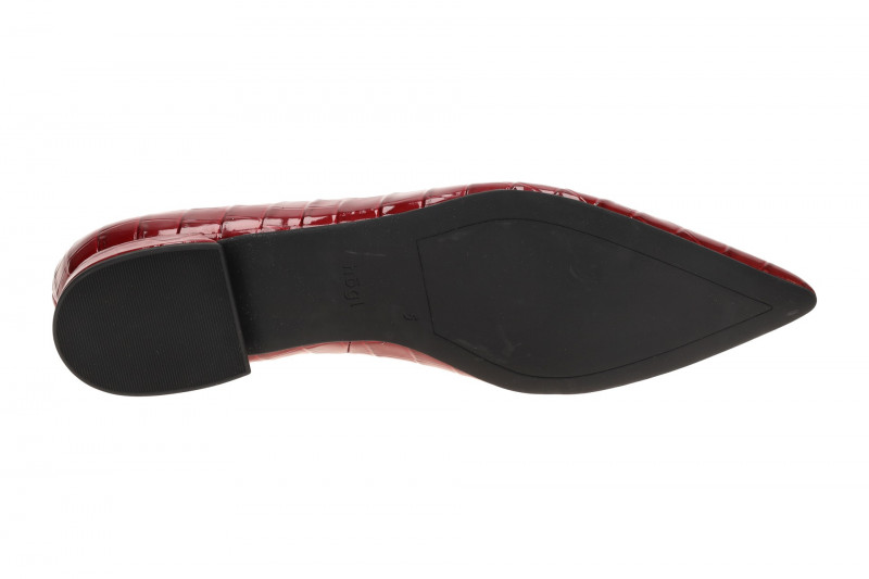 Högl Ballerina Pumps rot Kroko Lack 1807