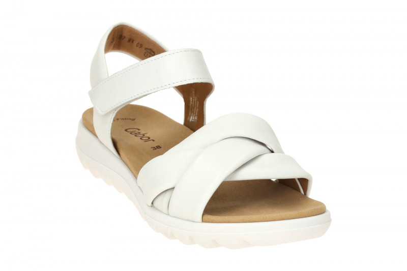 Gabor Fashion Sandale weiß gekreuzt 84.812.21