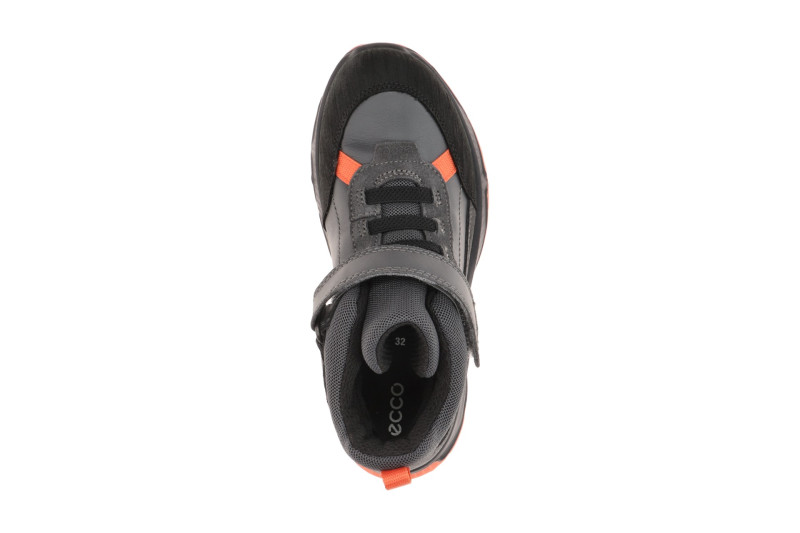Ecco Receptor Kinder Schuhe Mid Cut grau orange Waterproof 724752