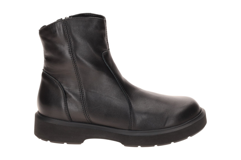 Waldläufer Quinn Stiefelette schwarz H-Weite Zip Boots dünn gefüttert